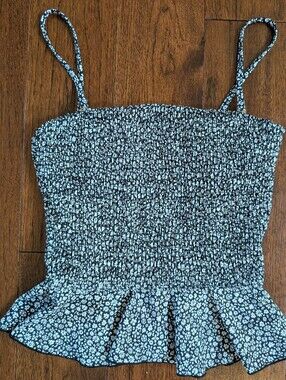 Geode Smocked Swim Top